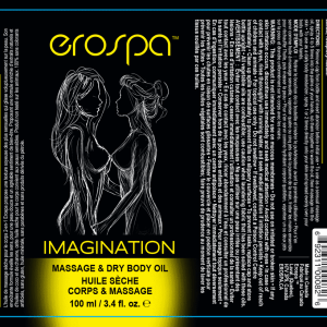 Erospa Imagination - massage and dry body oil label
